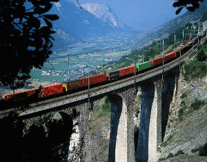 Intermodal climbs the Lötschberg 
in Switzerland