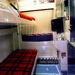 Economy sleeper 
compartment